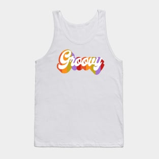 Groovy Text Tank Top